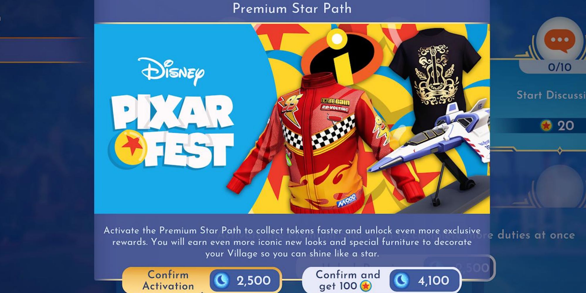 pixar fest premium option