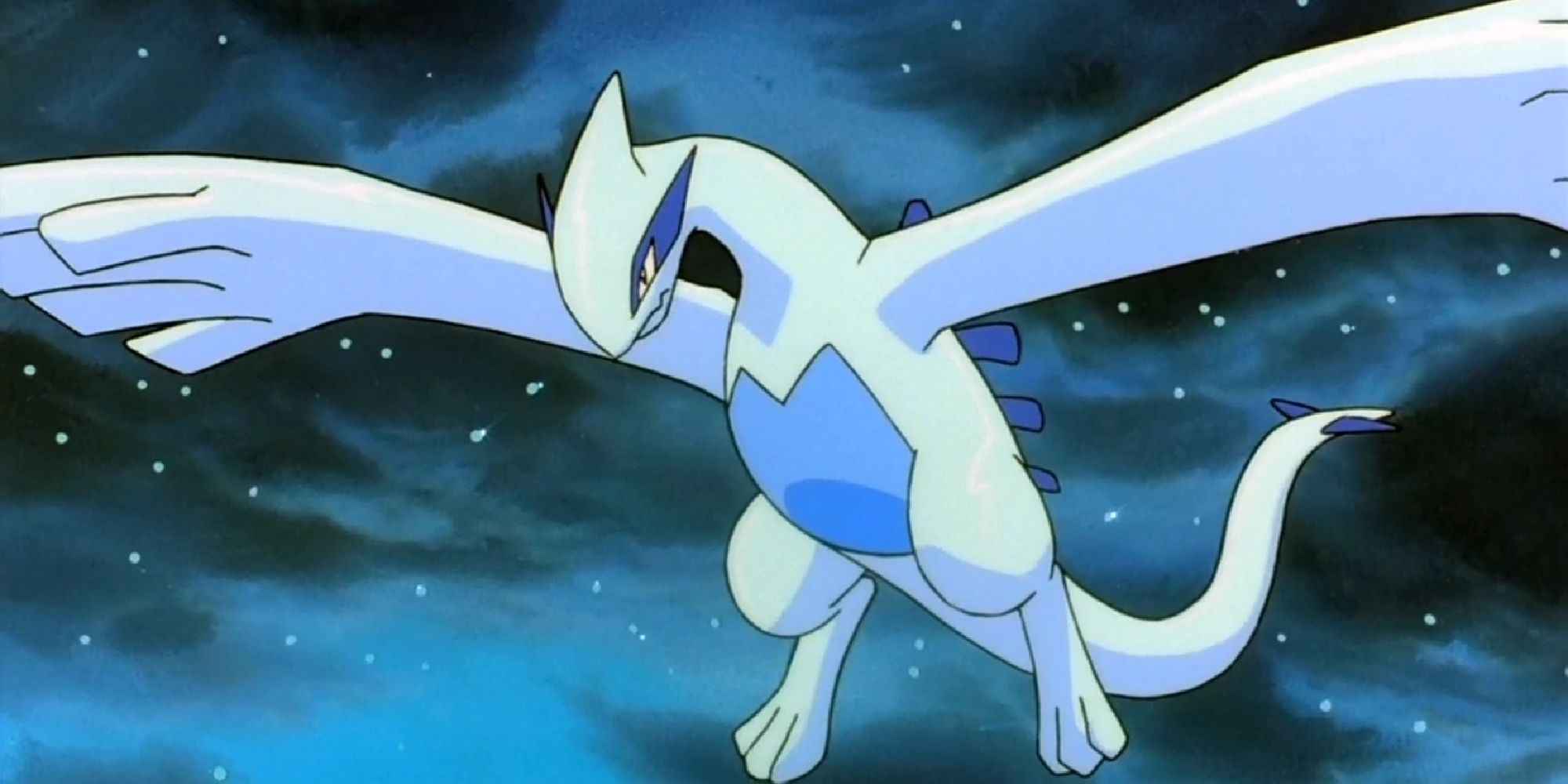 lugia flying at night