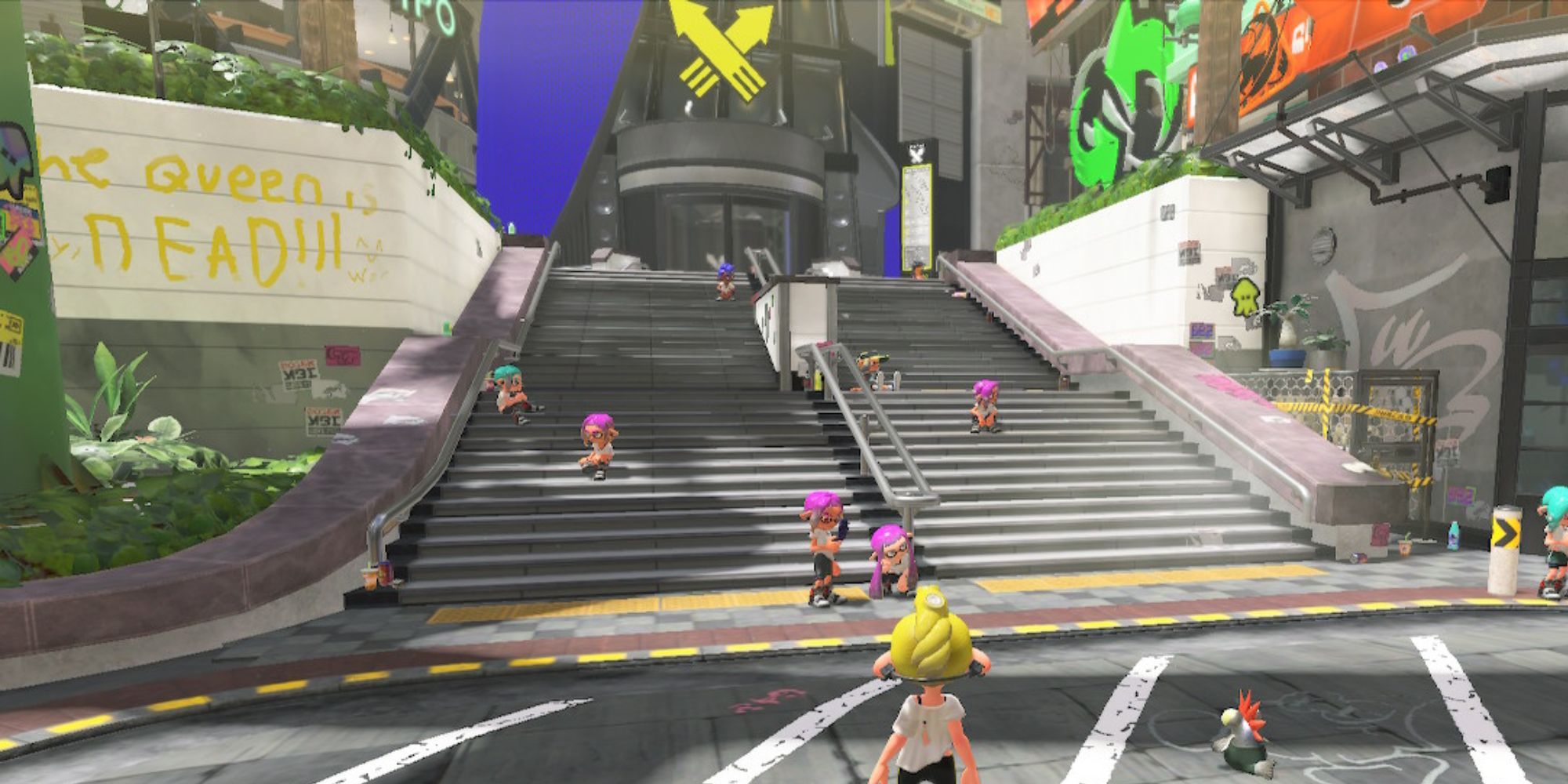 The Splatoon 3 Plaza Fills Up With Queen Elizabeth's Death