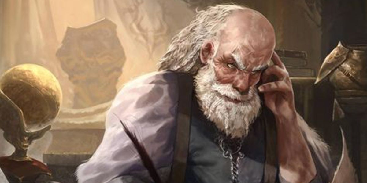an old man thinks about something - NOT D&D