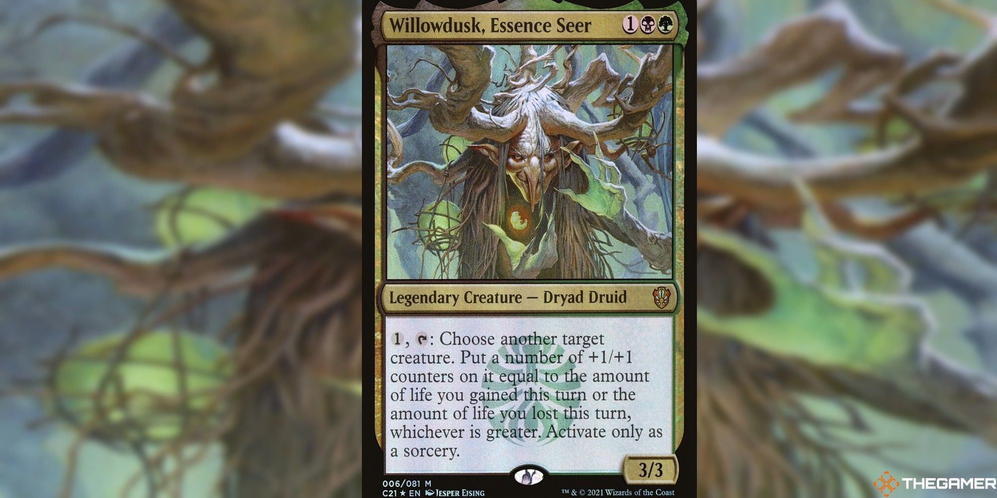 willowdusk, essence seer full card and art background