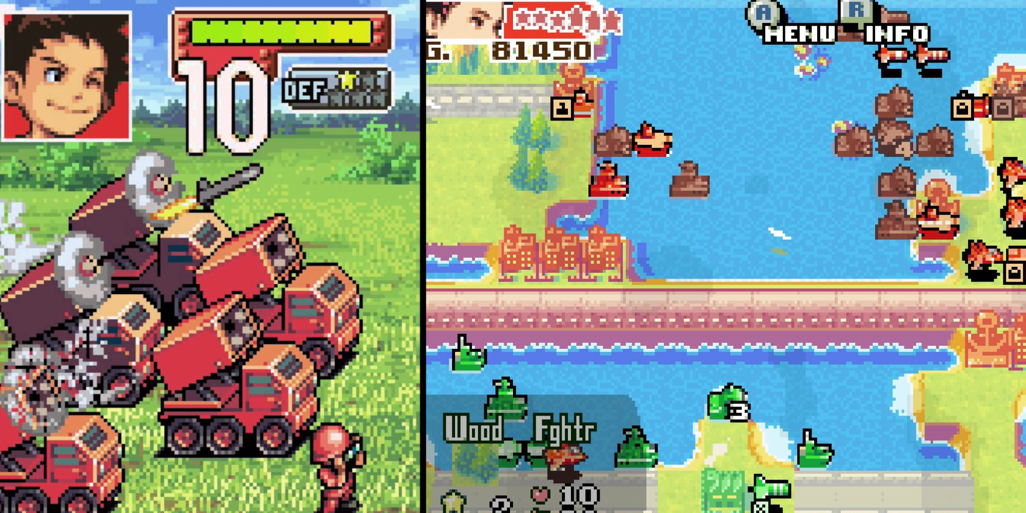 Advance Wars combat