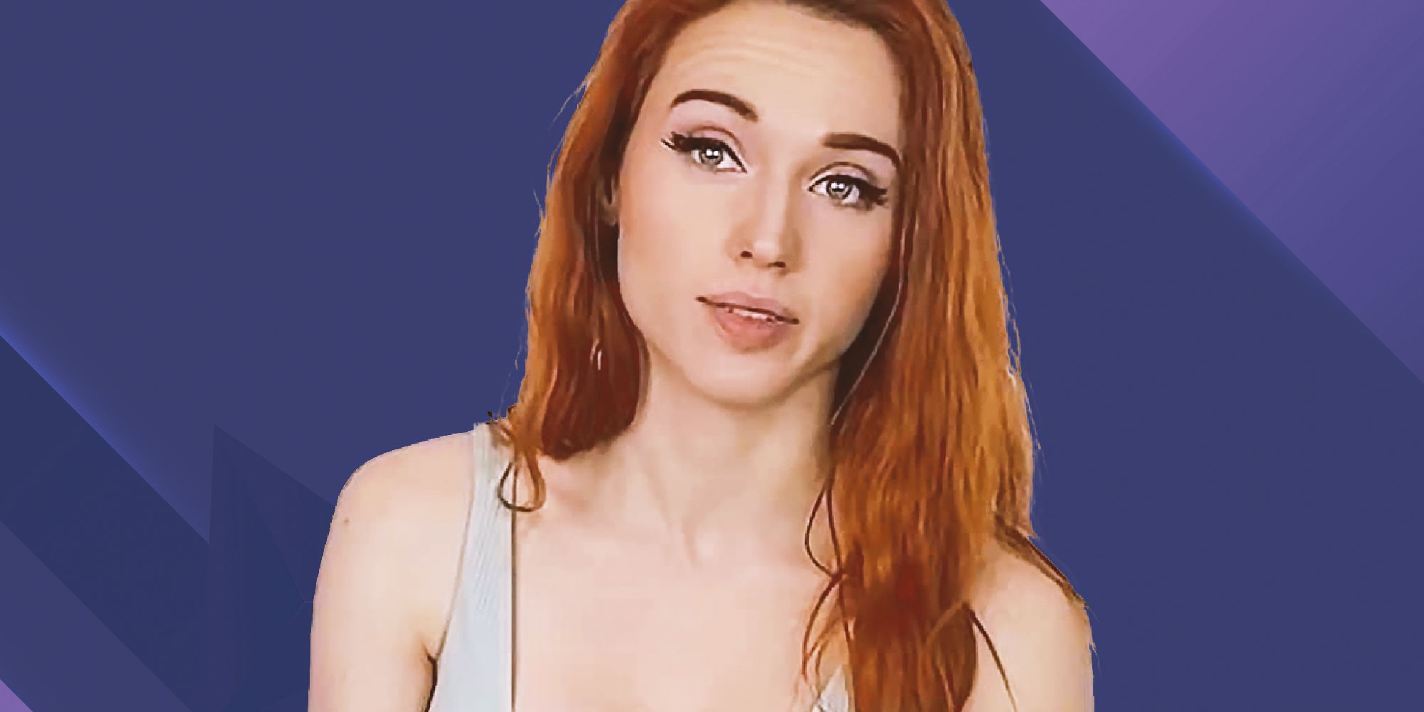 Amouranth headshot against a blue background