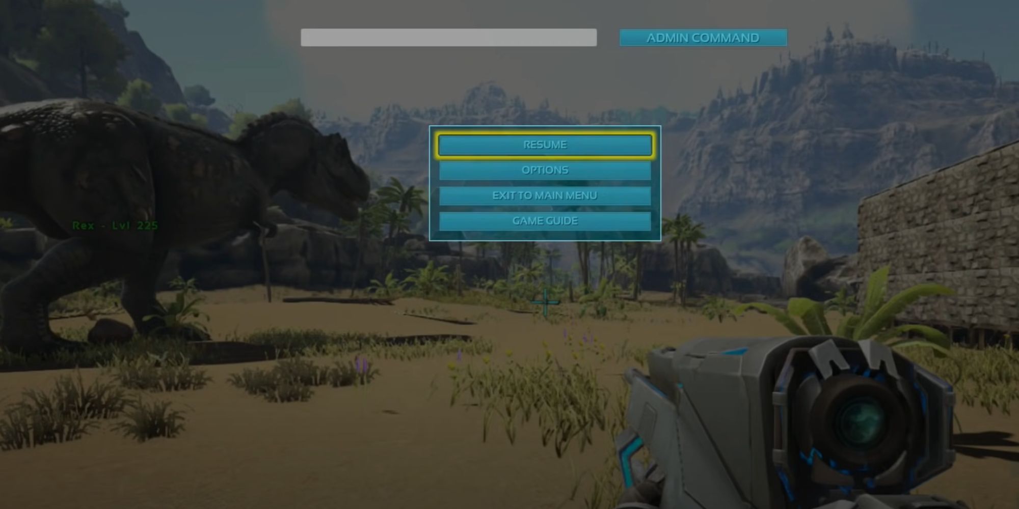 Ark Survival Evolved Admin Control Bar In The Pause Menu