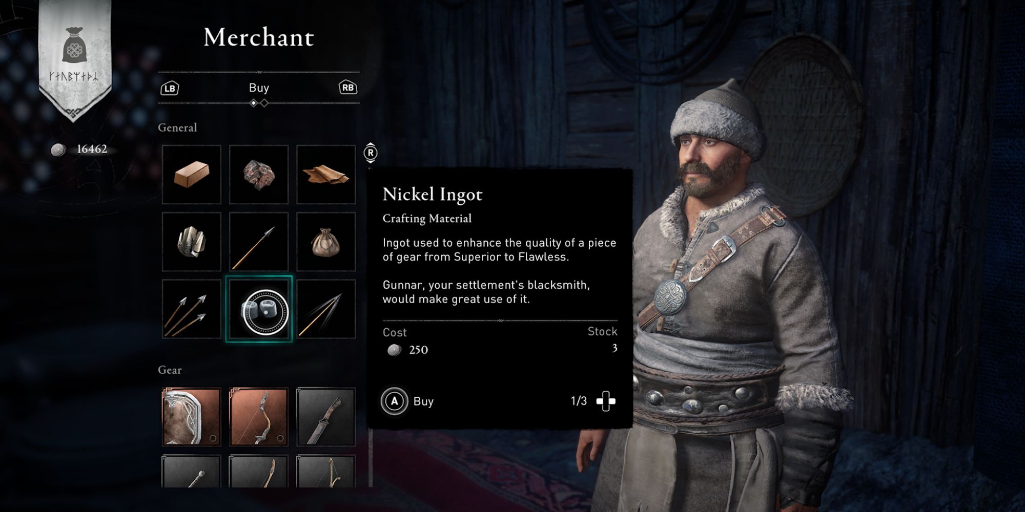 Assassin's Creed Valhalla Screenshot Of Nickel Ingot Merchant