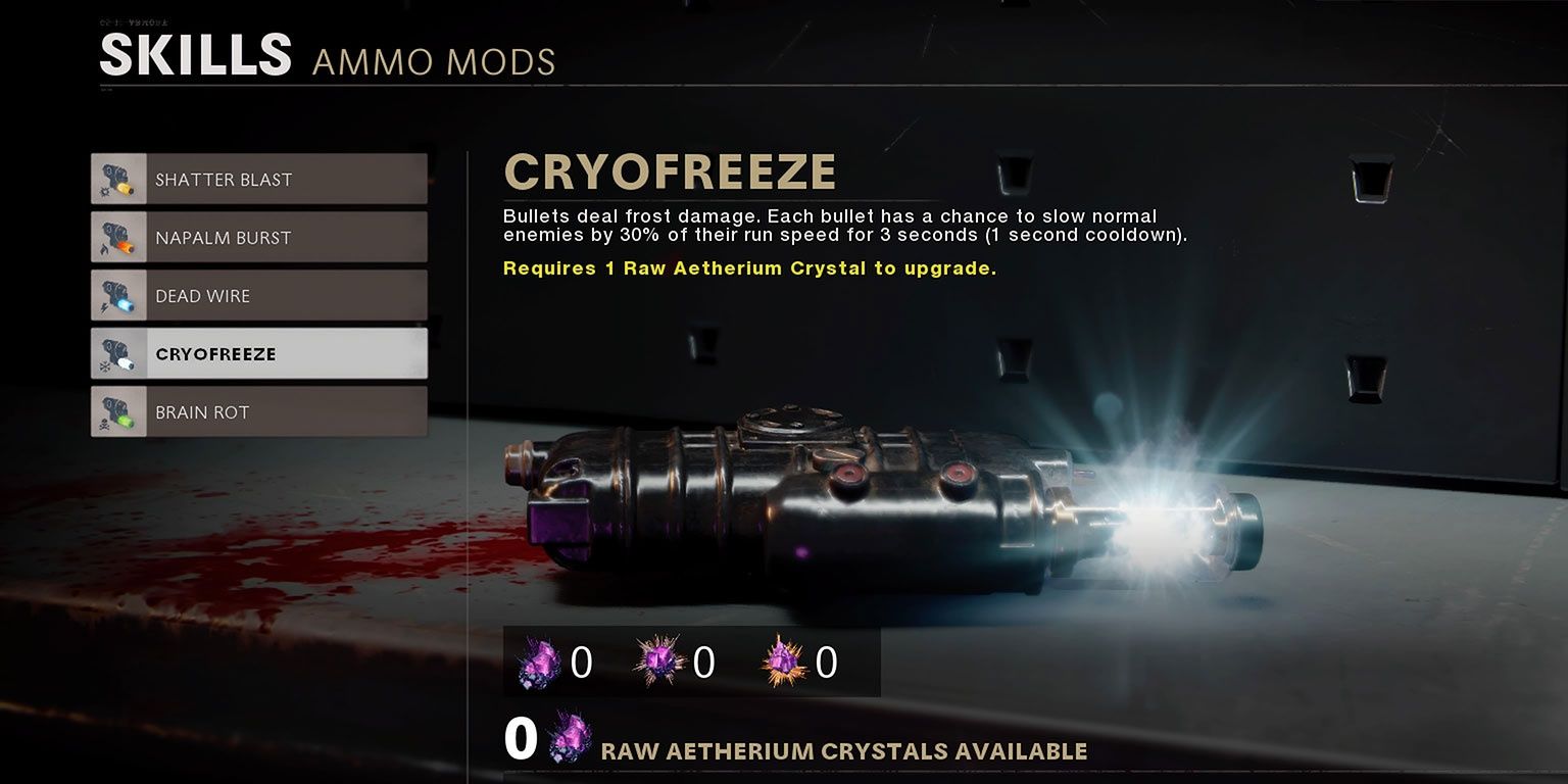 Cold War Zombies Cryofreeze ammo mod upgrade menu