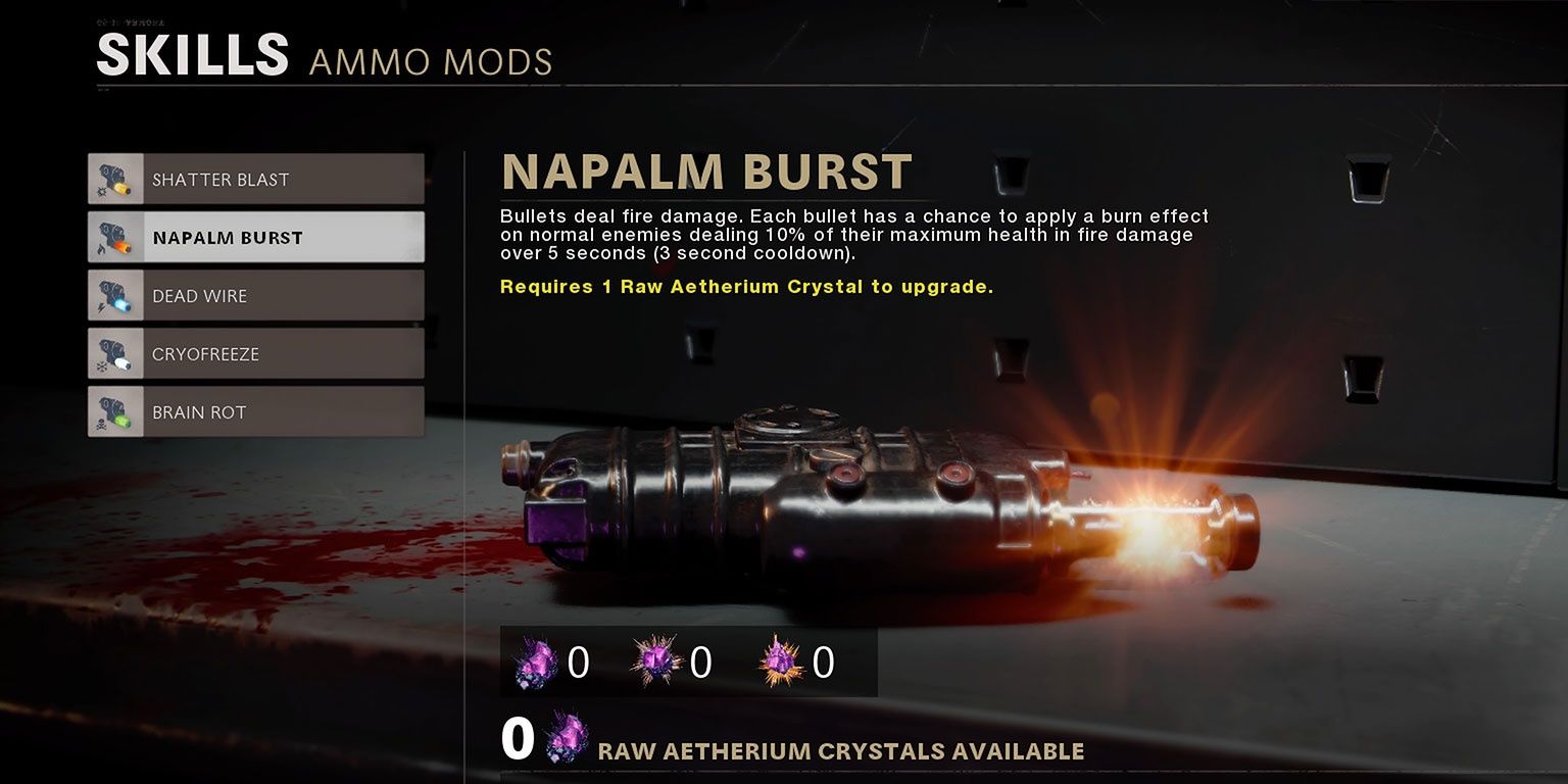 Cold War Zombies Napalm Burst ammo mod upgrade menu