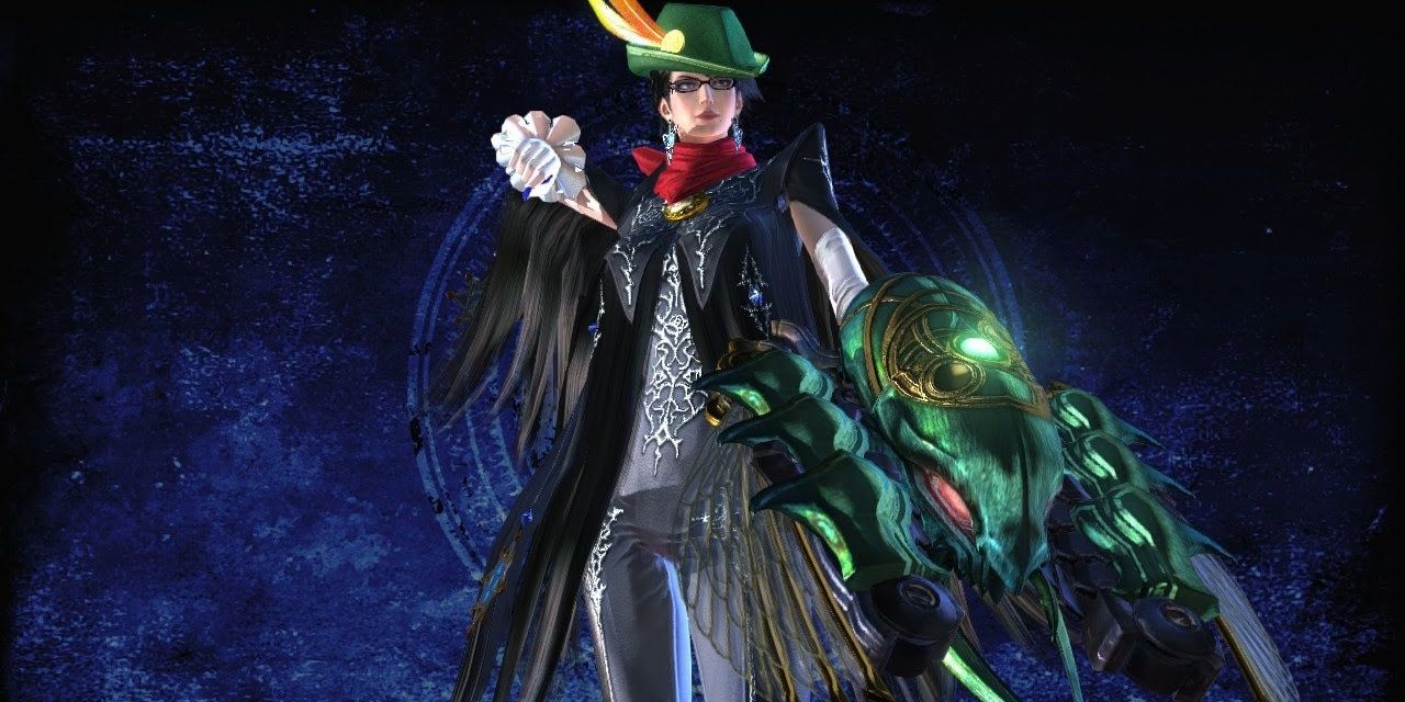 Bayonetta with the bow Kafka in game