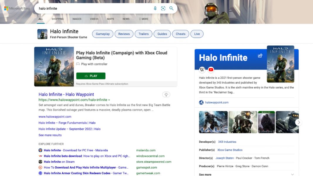 Bing Xbox Integration