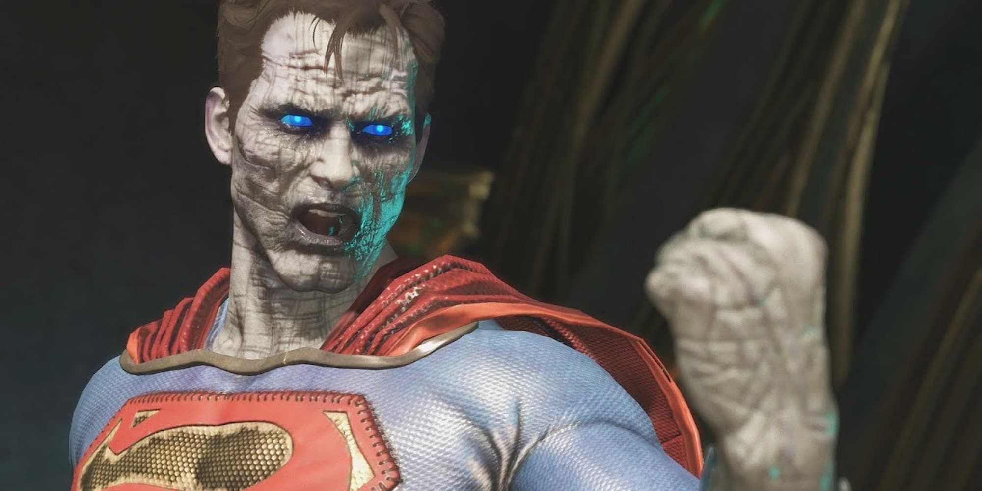 Bizarro pumps his fist forward before a fight in Injustice 2.