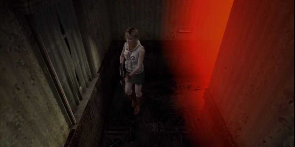 Heather in the Borley room in Silent Hill 3.