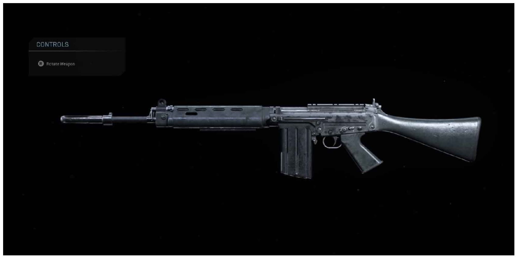 The standard FAL assault rifle in Call of Duty: Warzone