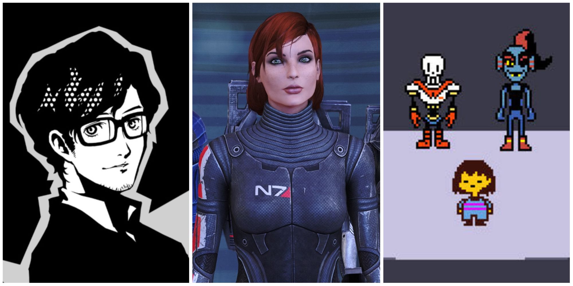 Persona 5 Royal, Mass Effect, and Undertale