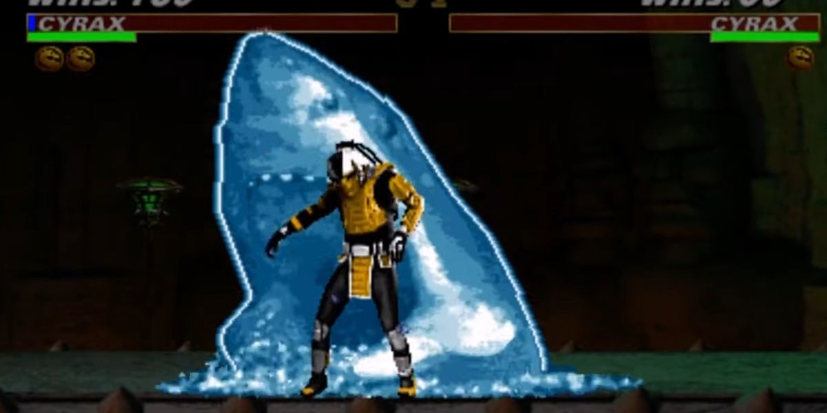 Cyrax's animality with him turning into a shark in Ultimate Mortal Kombat 3.