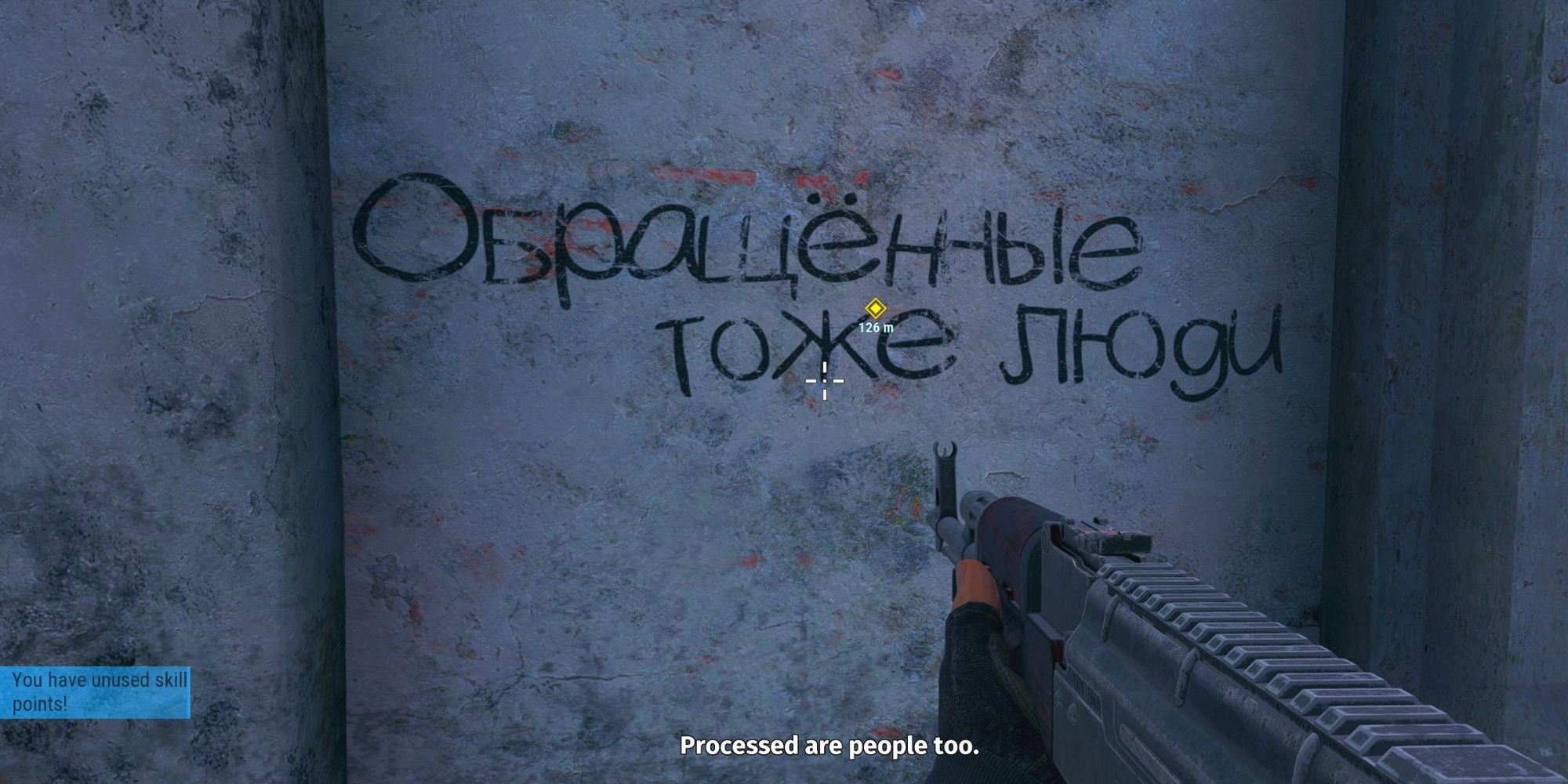 Deciphering Russian text in Serious Sam: Siberian Mayhem.