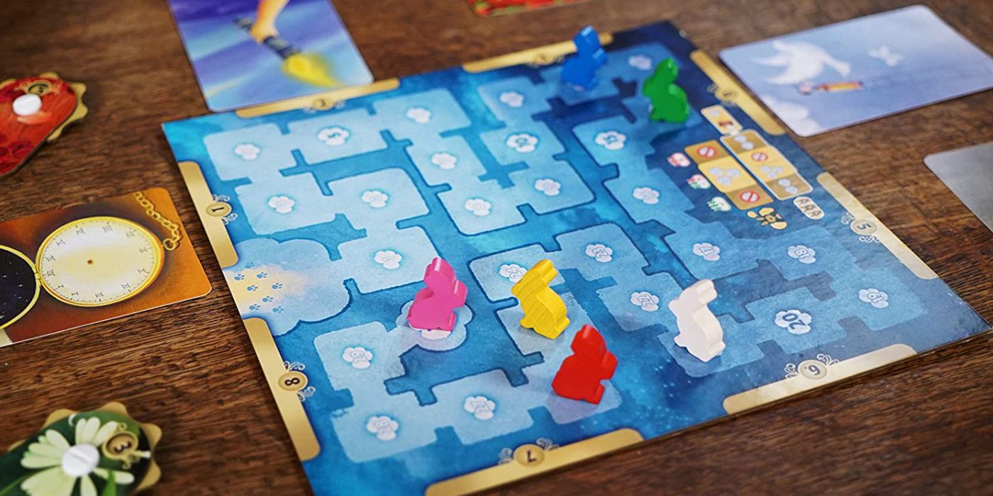 Dixit board and cards on a table