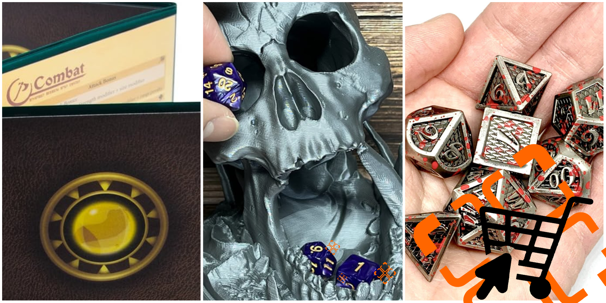 Dungeons and Dragons Gift Guide - GM Screen, Dice Tower, Bloody Dice.jpg