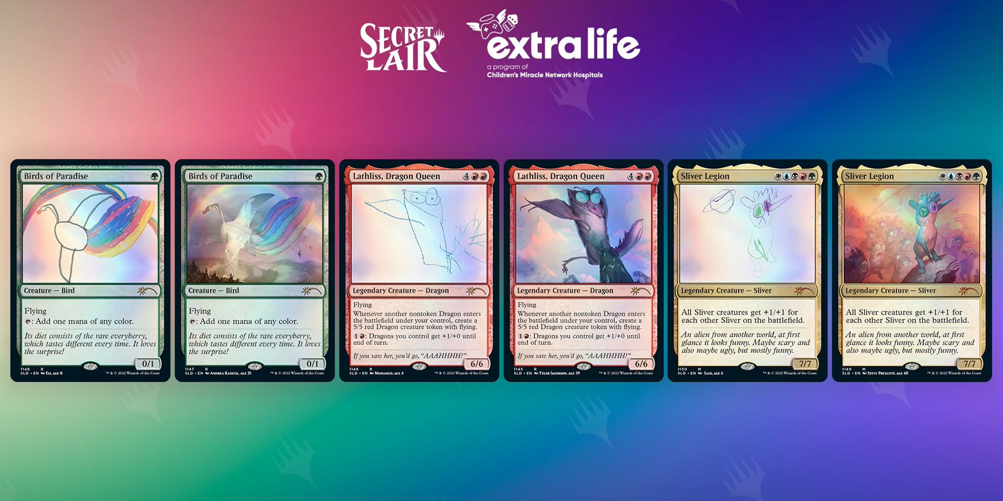 Magic: The Gathering's Extra Life 2022 Secret Lair Features