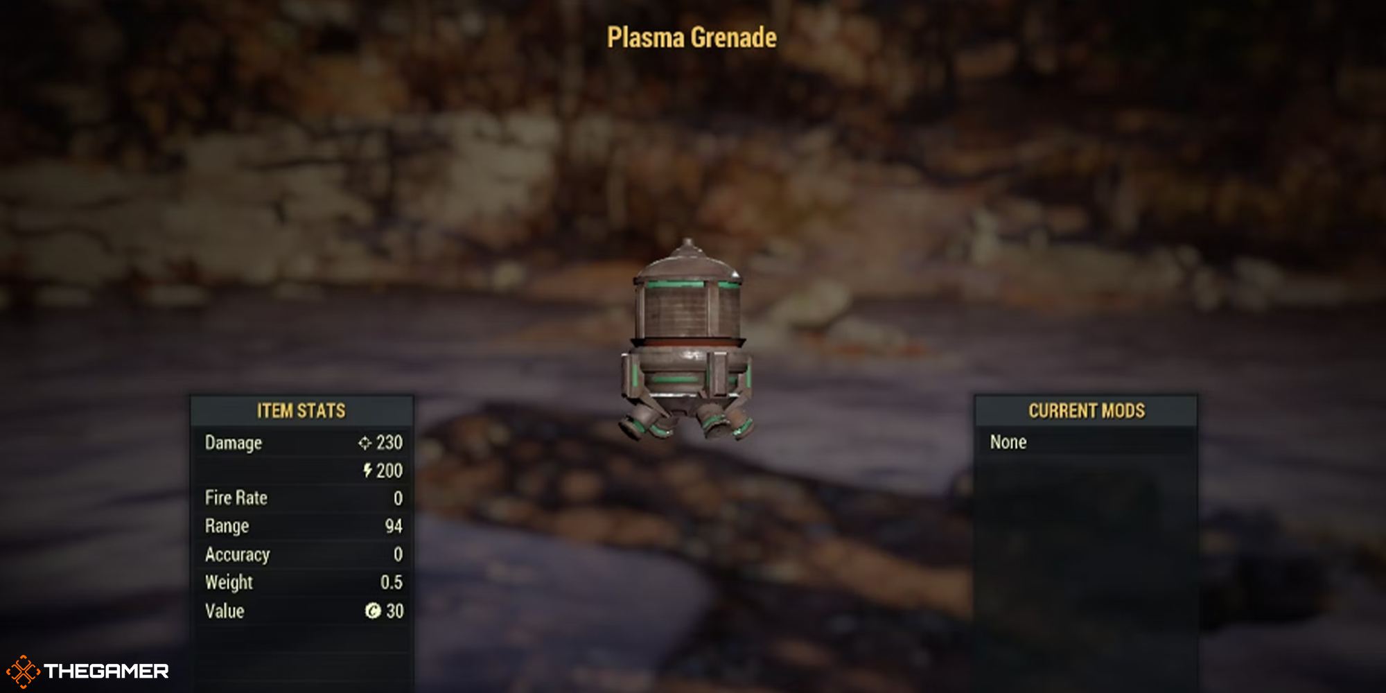 Fallout 76 - Plasma Grenade
