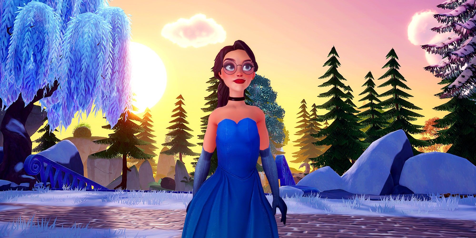 Glittering blue ice makes for a welcome change from the norm in Dreamlight Valley