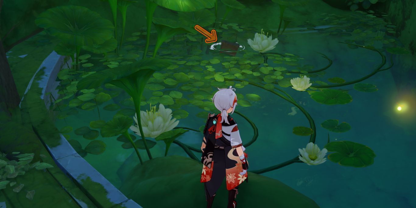 Genshin Impact Puzzle Solution Box In Blooming Flower Pond