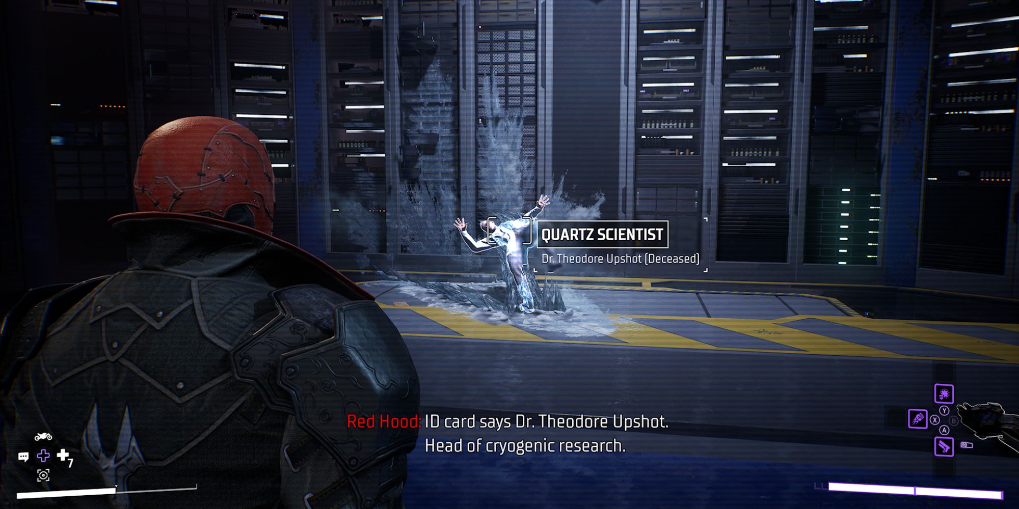 Gotham Knights Screenshot Of Frozen Dr. Upshot