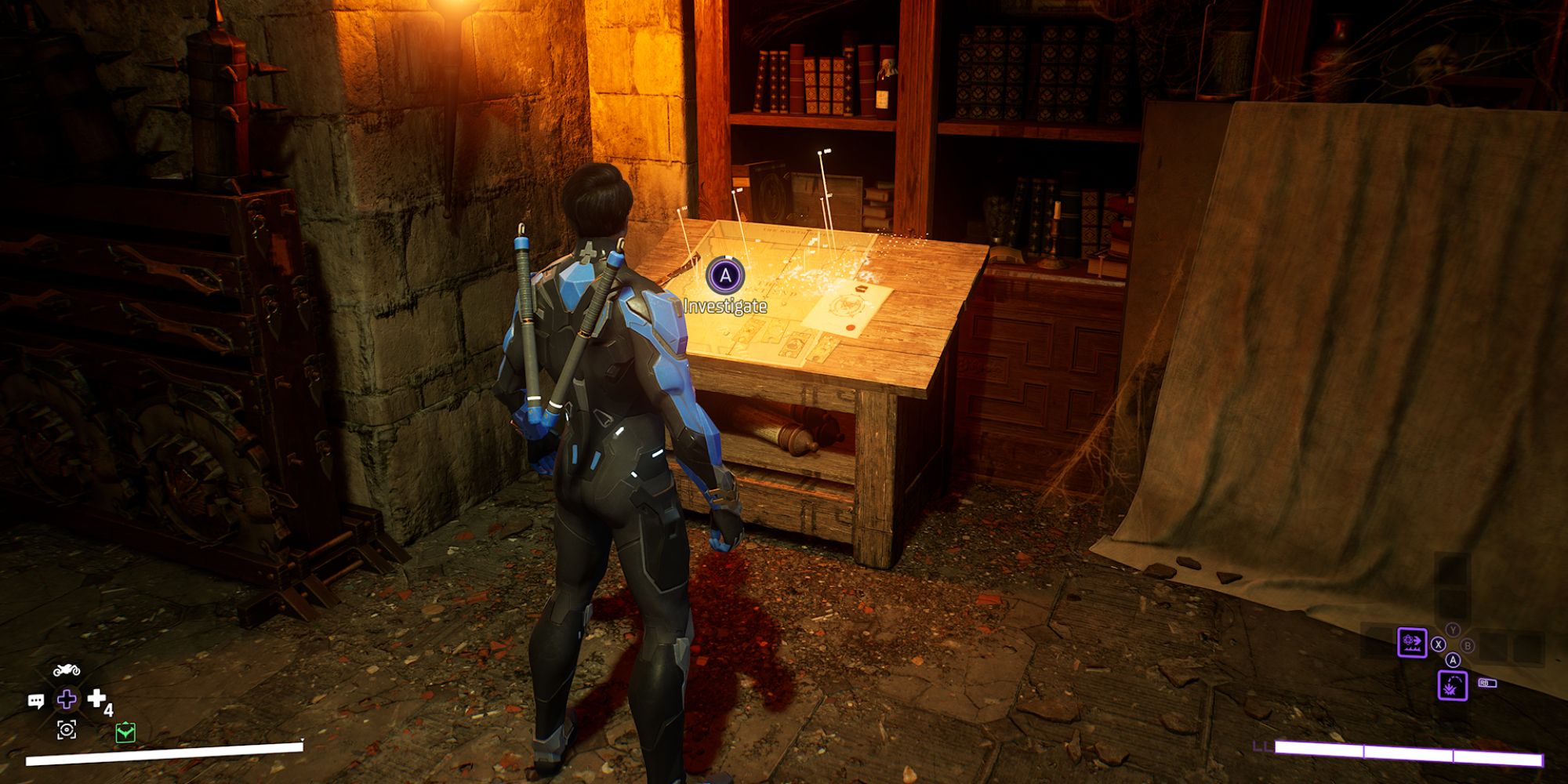 Gotham Knights Screenshot Of Investigate Table