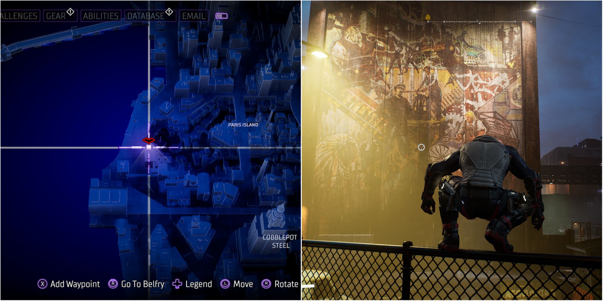Gotham Knights Stolen Gotham Location Split Image