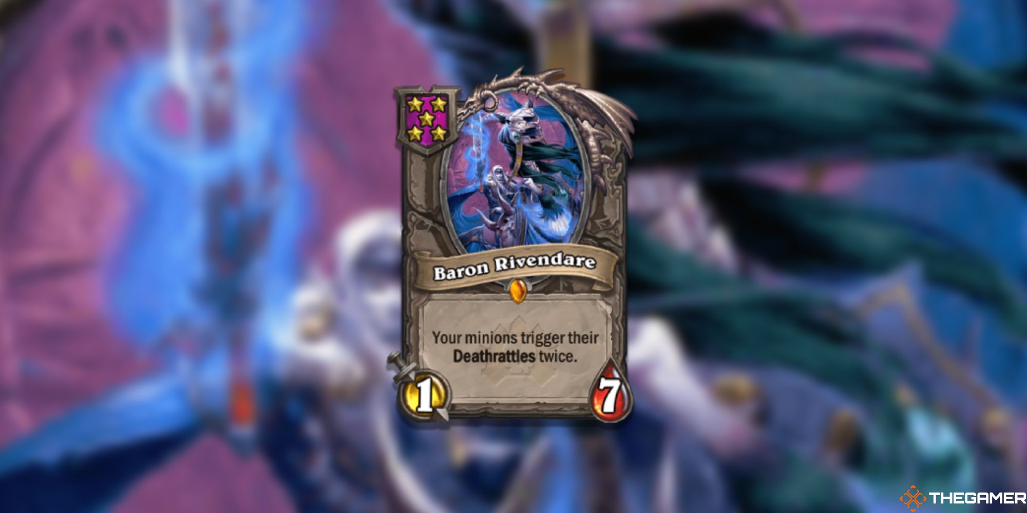 Hearthstone Battlegrounds Baron Rivendare card