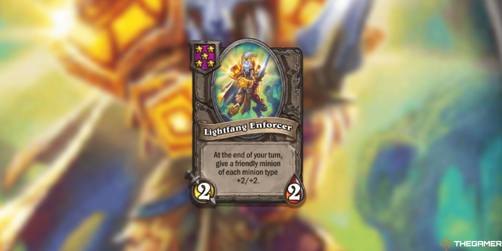 Hearthstone Battlegrounds Lightfang Enforcer card