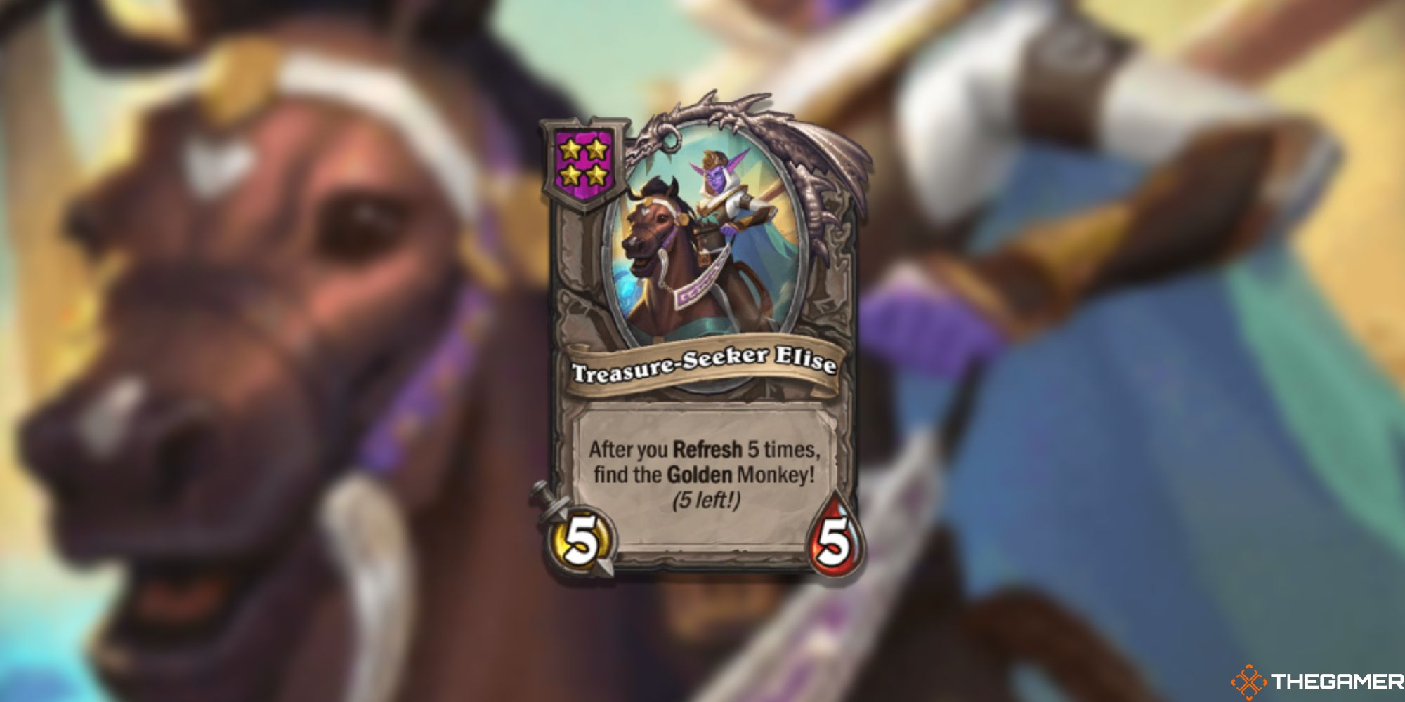 Hearthstone Battlegrounds Treasure-Seeker Elise card