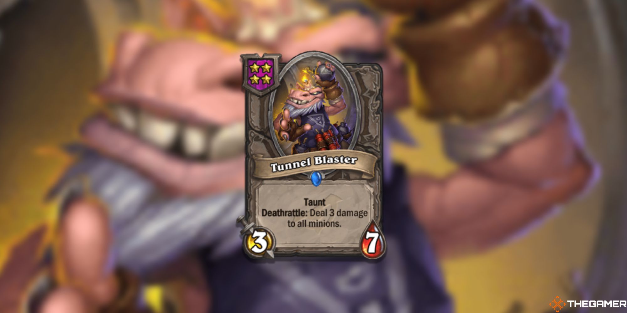 Hearthstone Battlegrounds Tunnel Blaster card