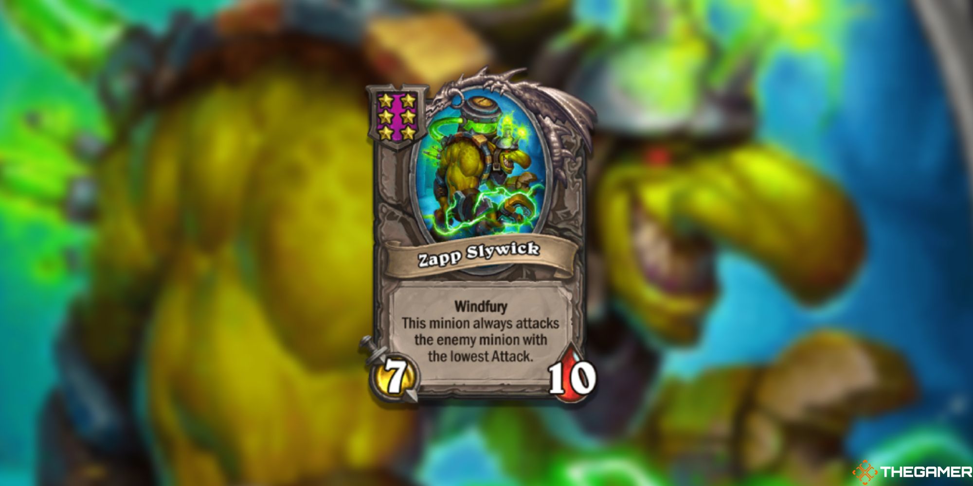 Hearthstone Battlegrounds Zapp Slywick card