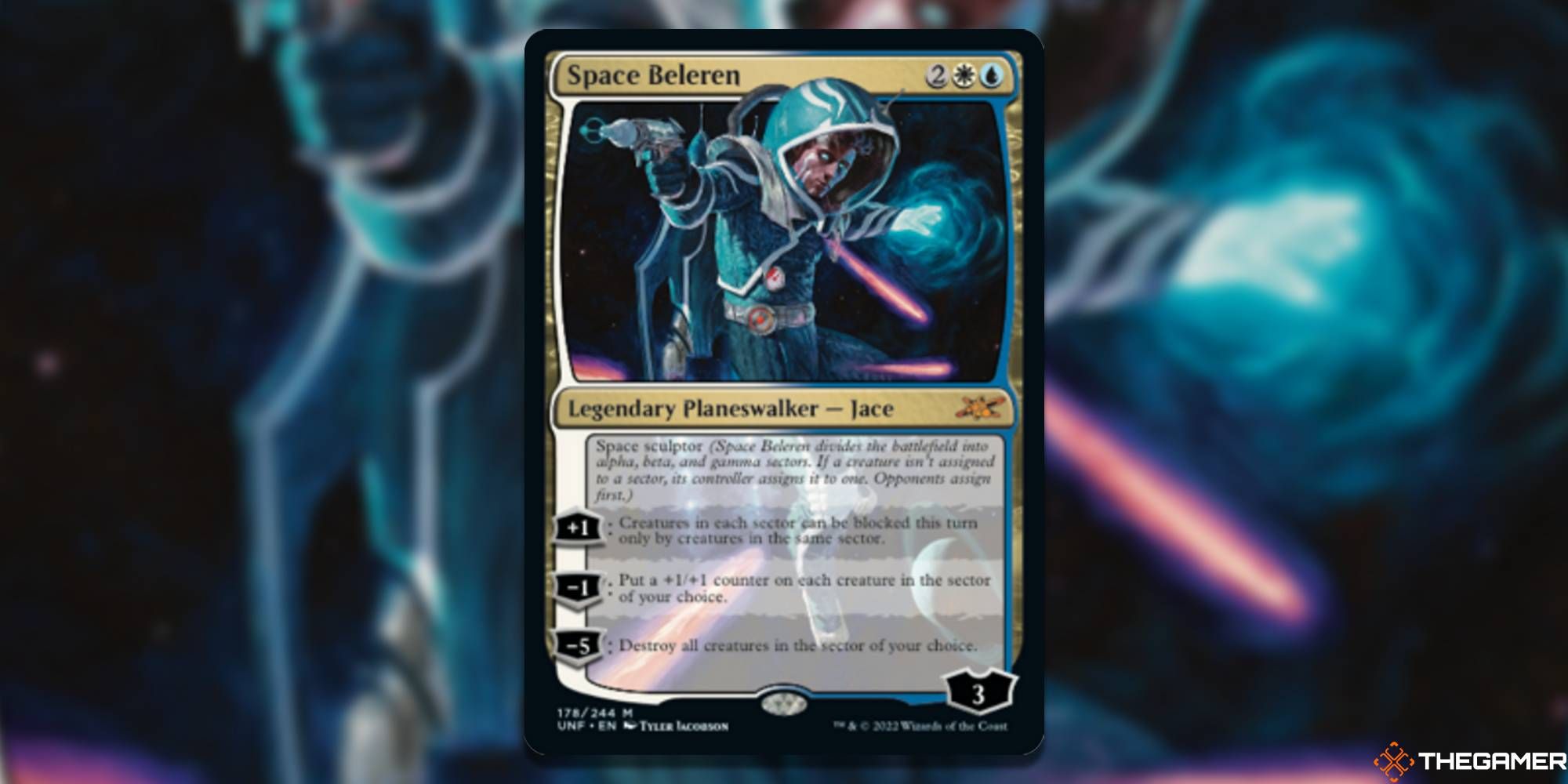 Image of the Space Beleren card in Magic: The Gathering, with art by Tyler Jacobson