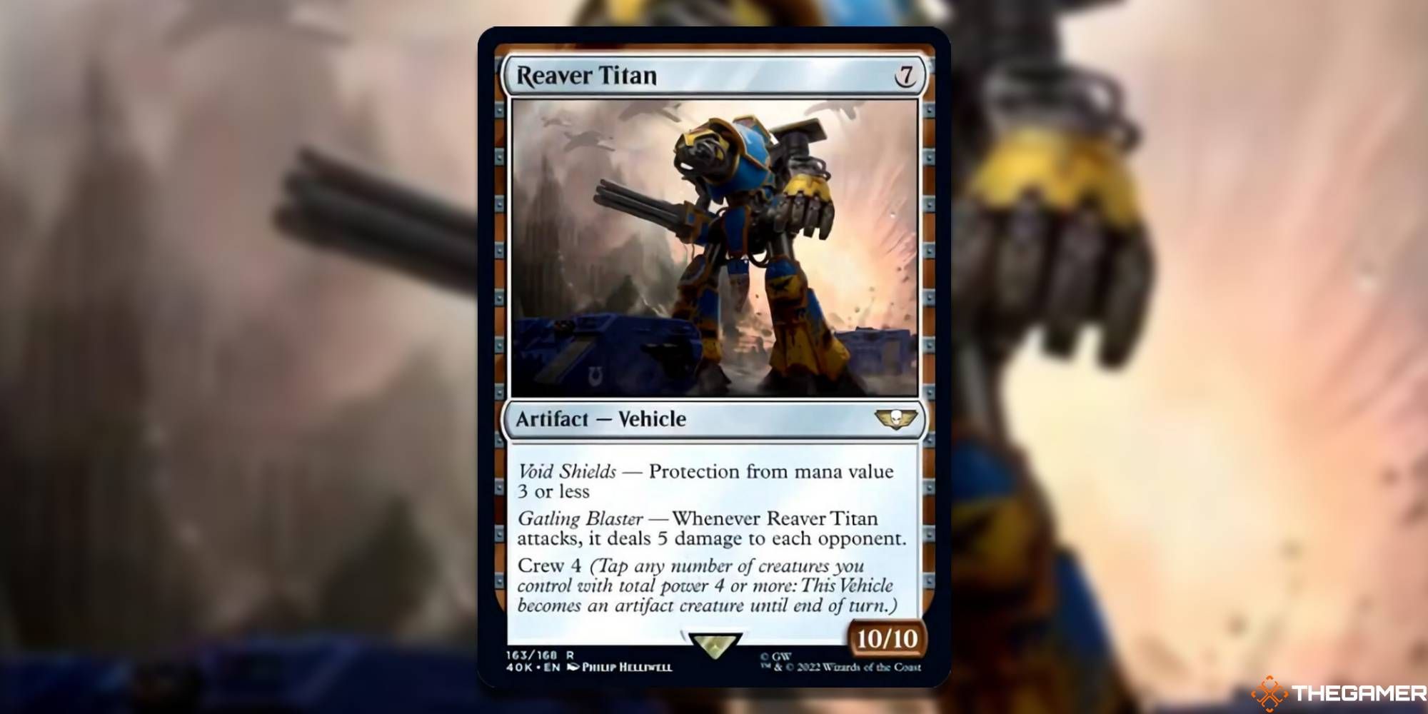 Magic The Gathering Warhammer 40000 Top Artifacts Reaver Titan