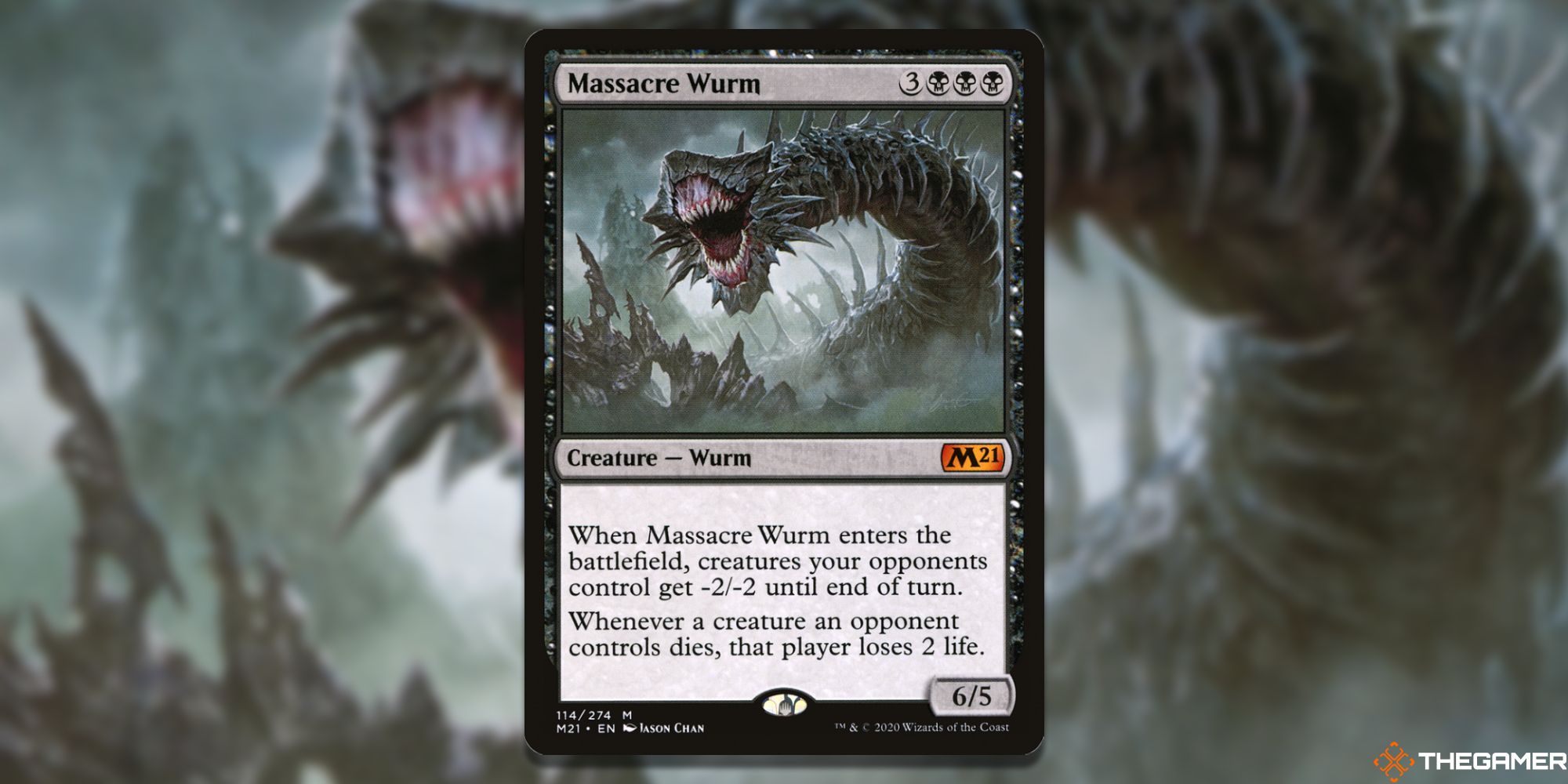Magic the Gathering The X Best Creatures To Reanimate Massacre Wurm
