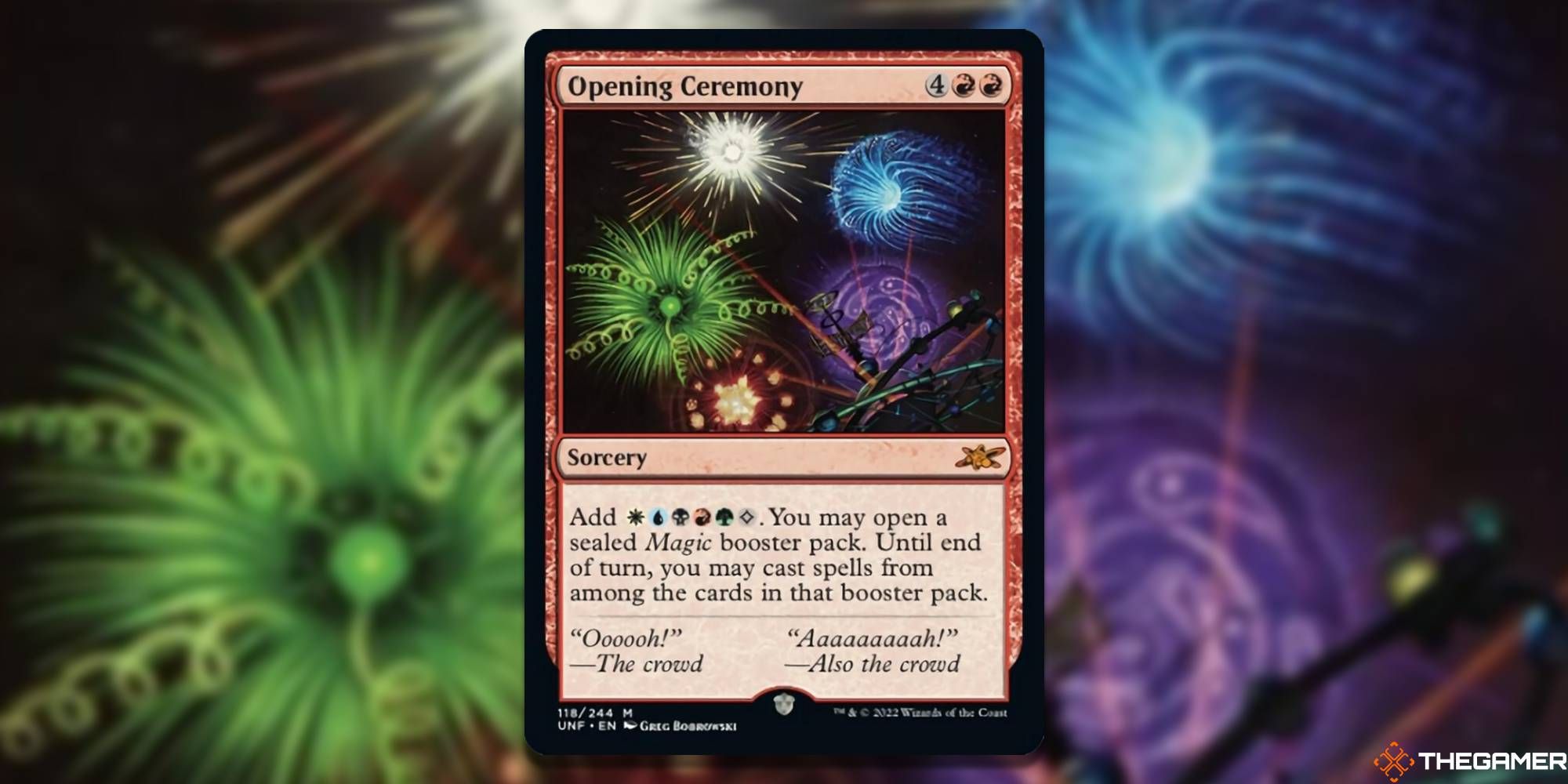 Magic the Gathering Top Acorn Cards From Unfinity Opening Ceremony
