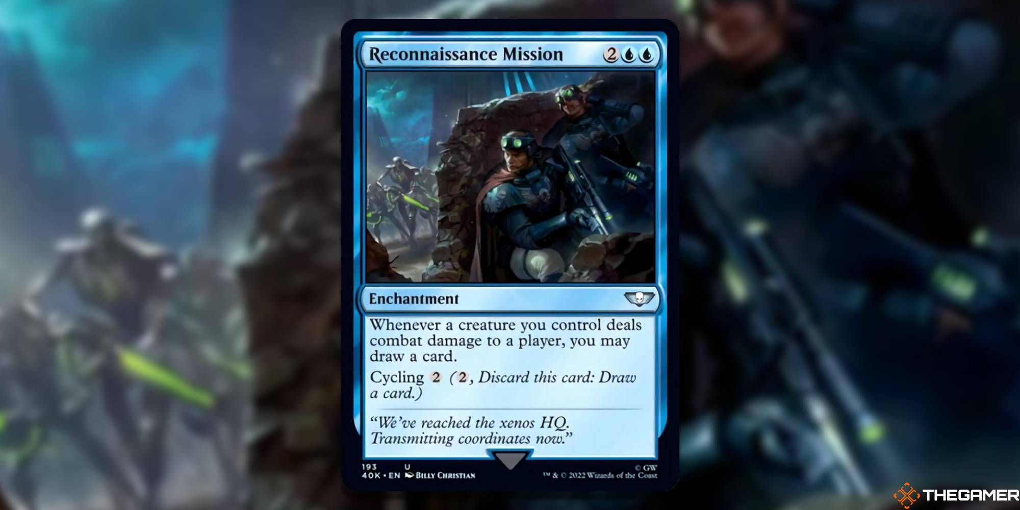 Magic the Gathering Warhammer 40000 Best Blue Cards Reconnaissance Mission