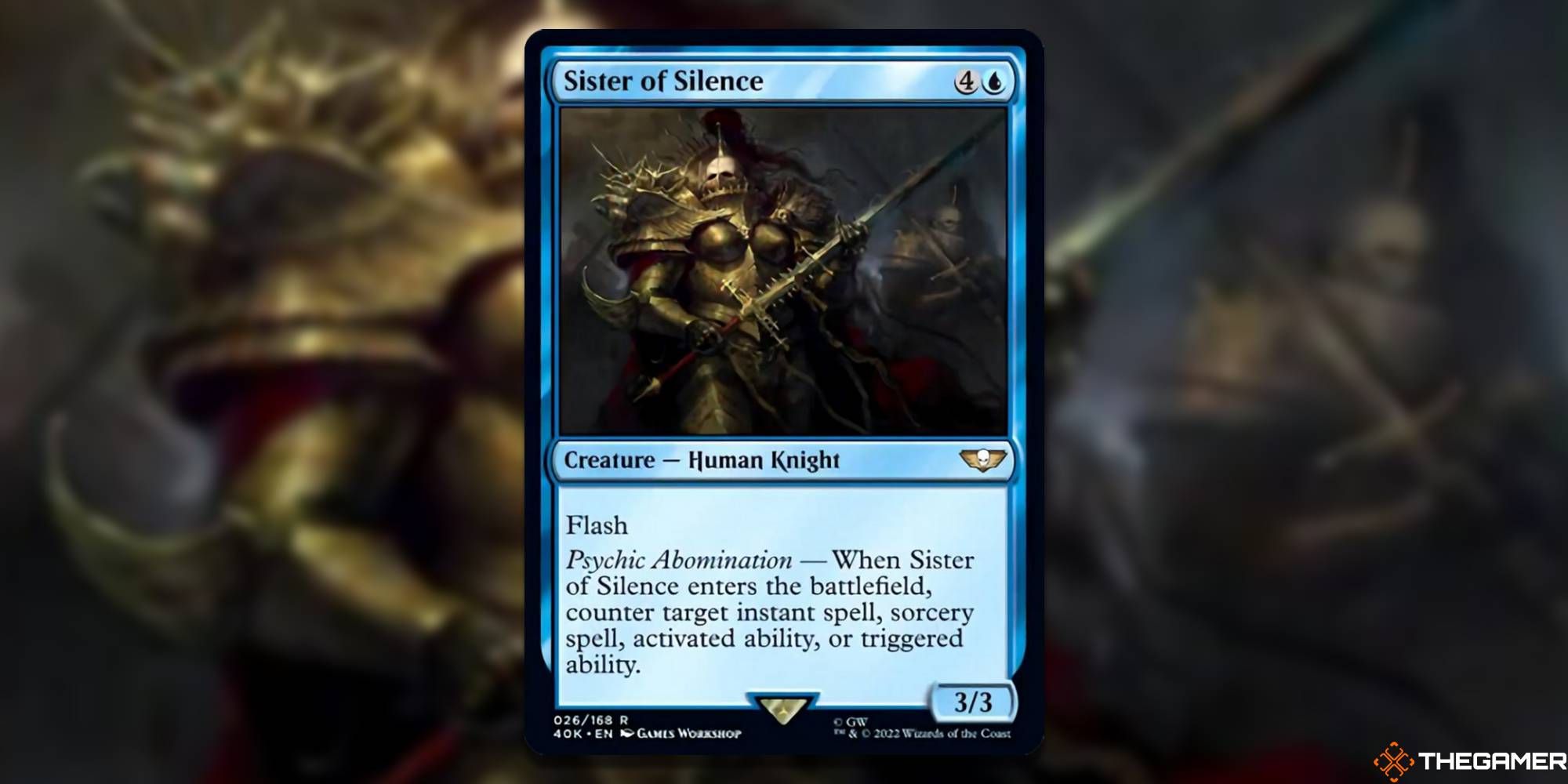 Magic the Gathering Warhammer 40000 Best Blue Cards Sister of Silence
