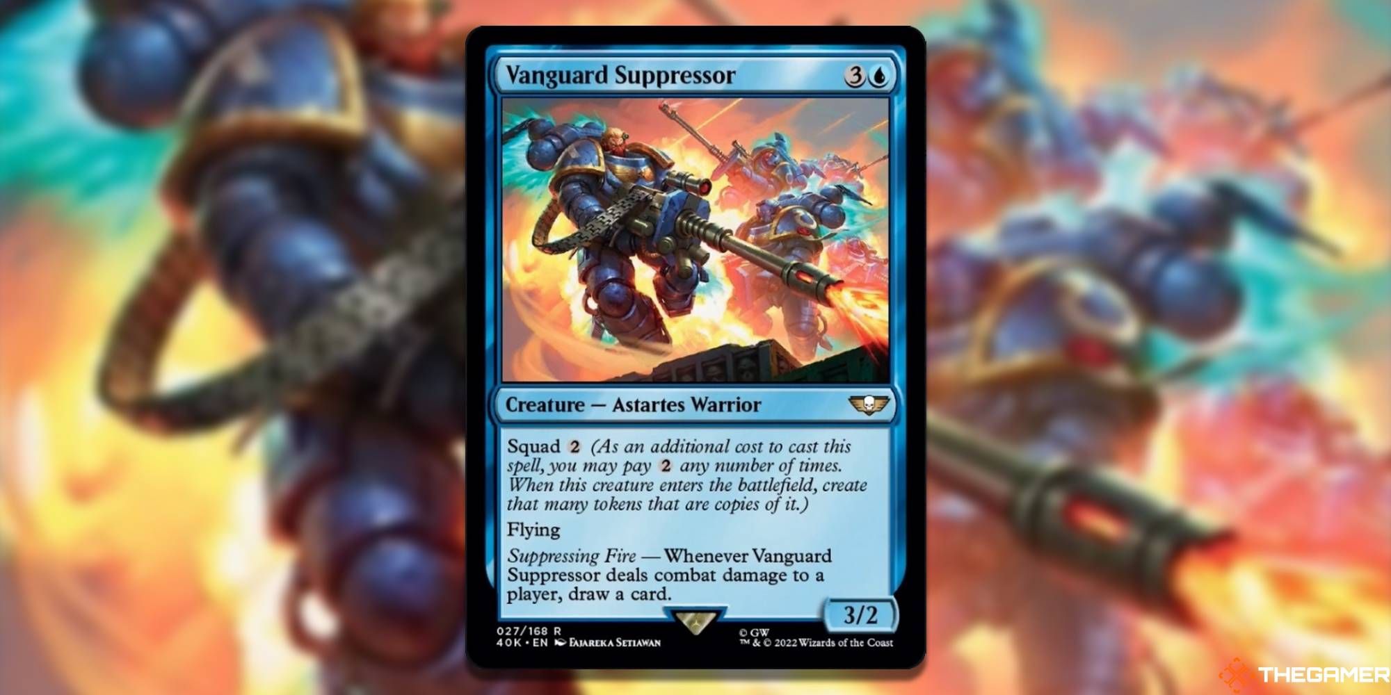 Magic the Gathering Warhammer 40000 Best Blue Cards Vanguard Suppressor