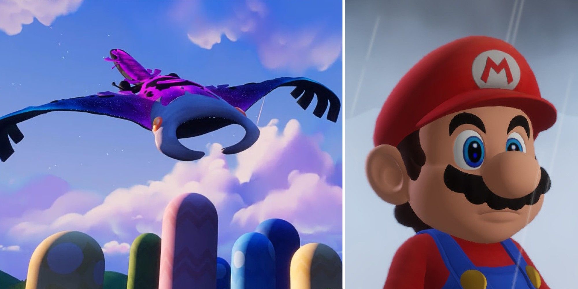 Mario watches as Manta descends in mario + rabbids