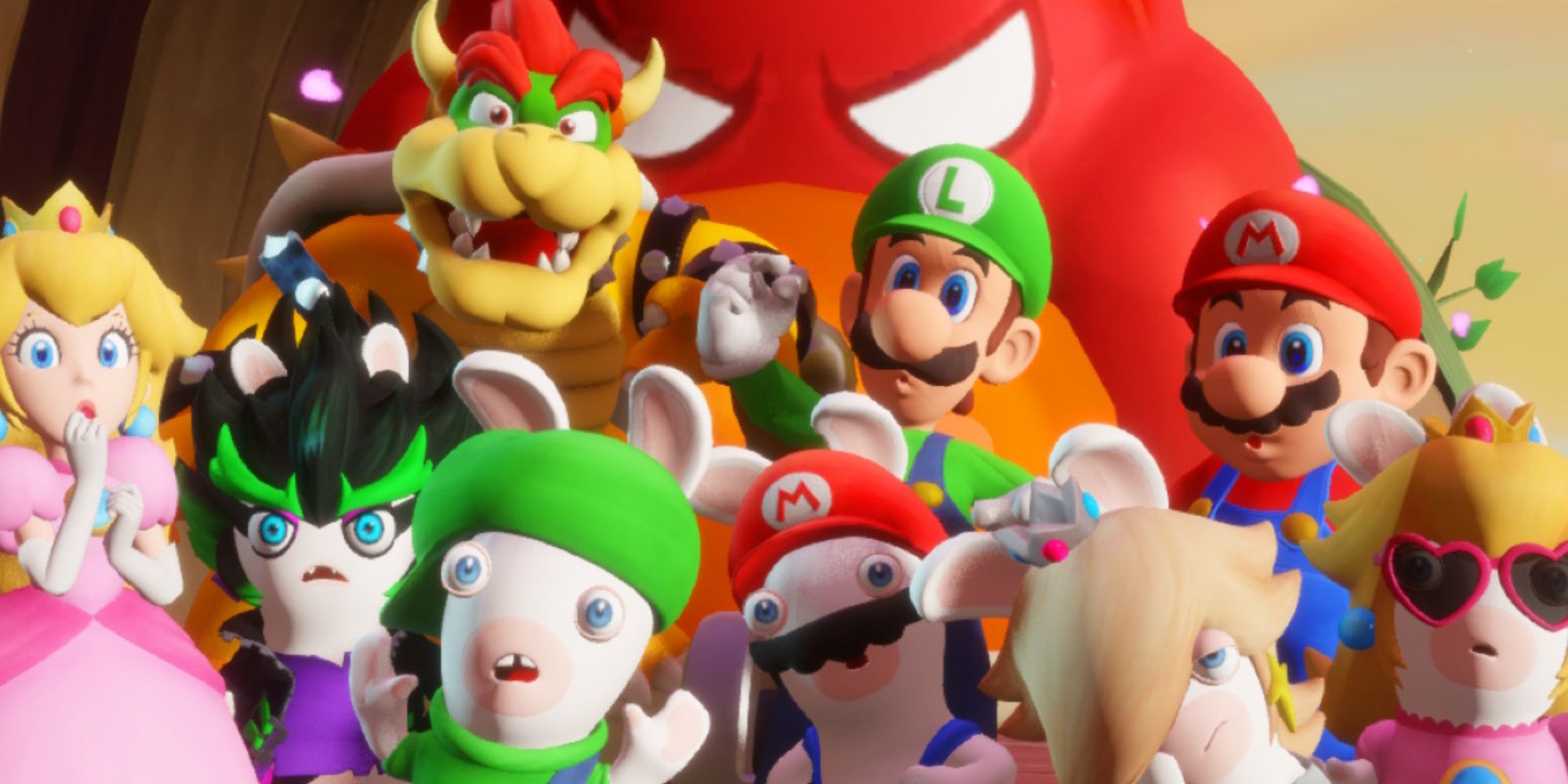 Mario Rabbids Sparks Of Hope All Nine Heroes Chased By Angry Wiggler