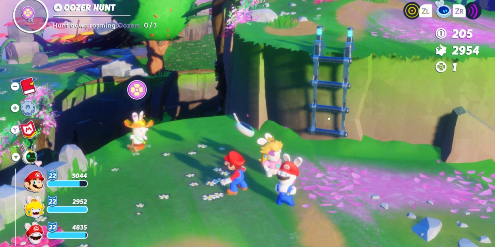 Mario Rabbids Sparks of Hope Oozer Hunt Side Quest Mario and Rabbids