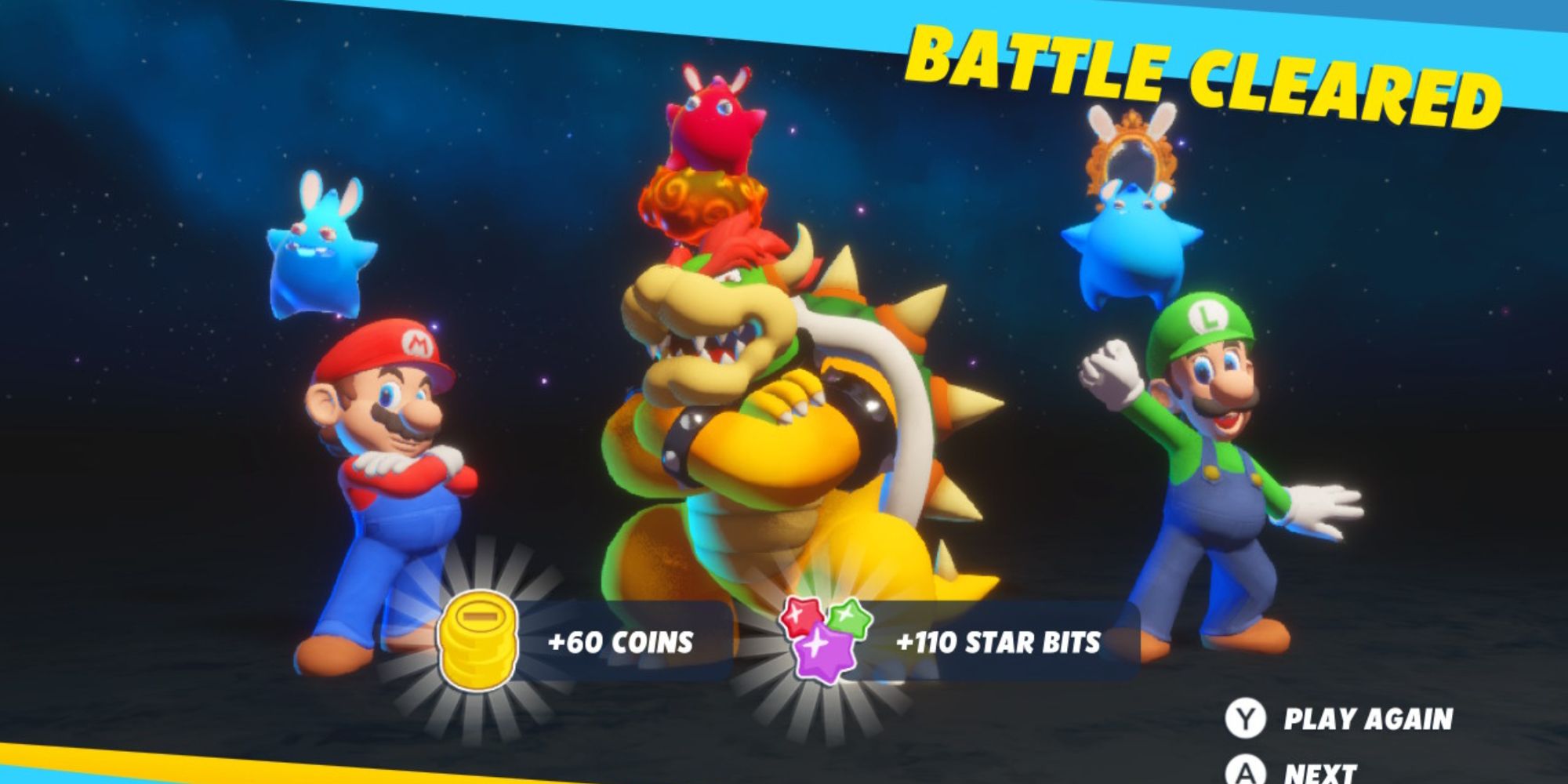 Mario Rabbids Sparks of Hope Team Line Up Mario Bowser Luigi