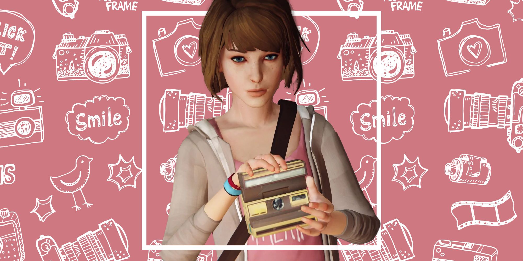 Max Caulfield from Life is Strange with a camera
