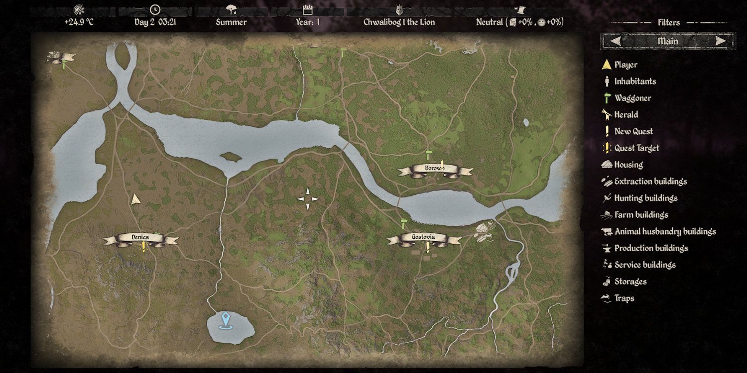 The Medieval Dynasty Map UI