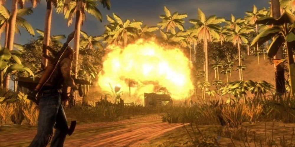 Mercenaries 2 World In Flames Screenshot Of Explosion