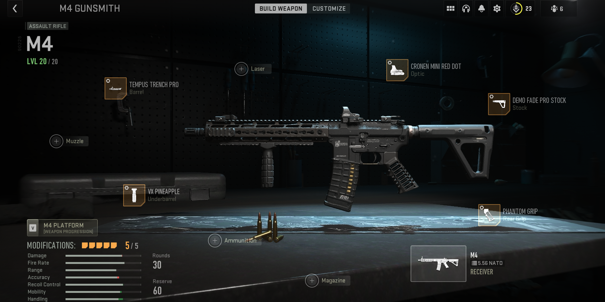 Modern Warfare 2 M4 Handling Build