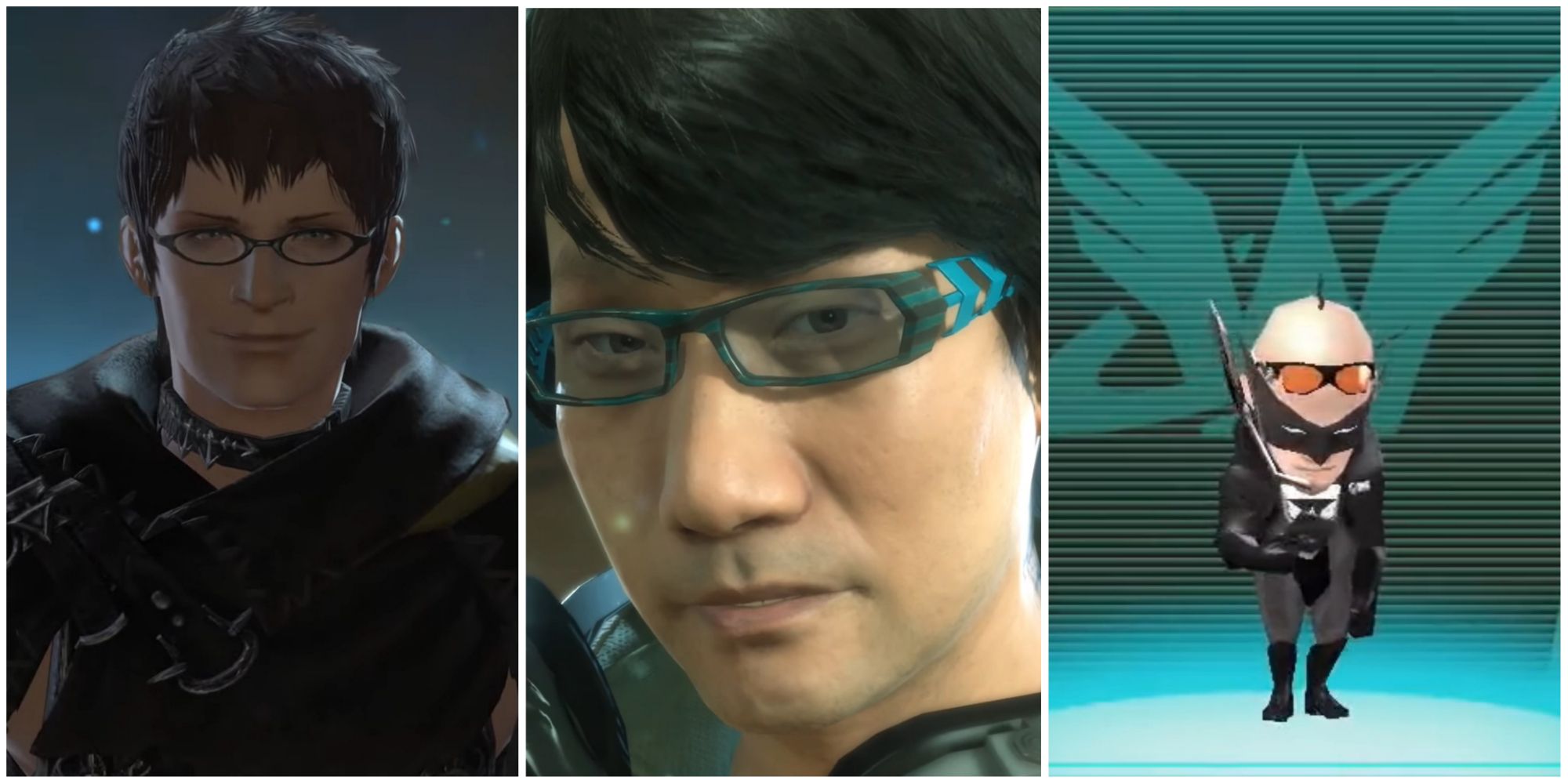 Naoki Yoshida in Final Fantasy XIV, Hideo Kojima in Metal Gear Solid V: Ground Zeroes, and Hideki Kamiya in The Wonderful 101.