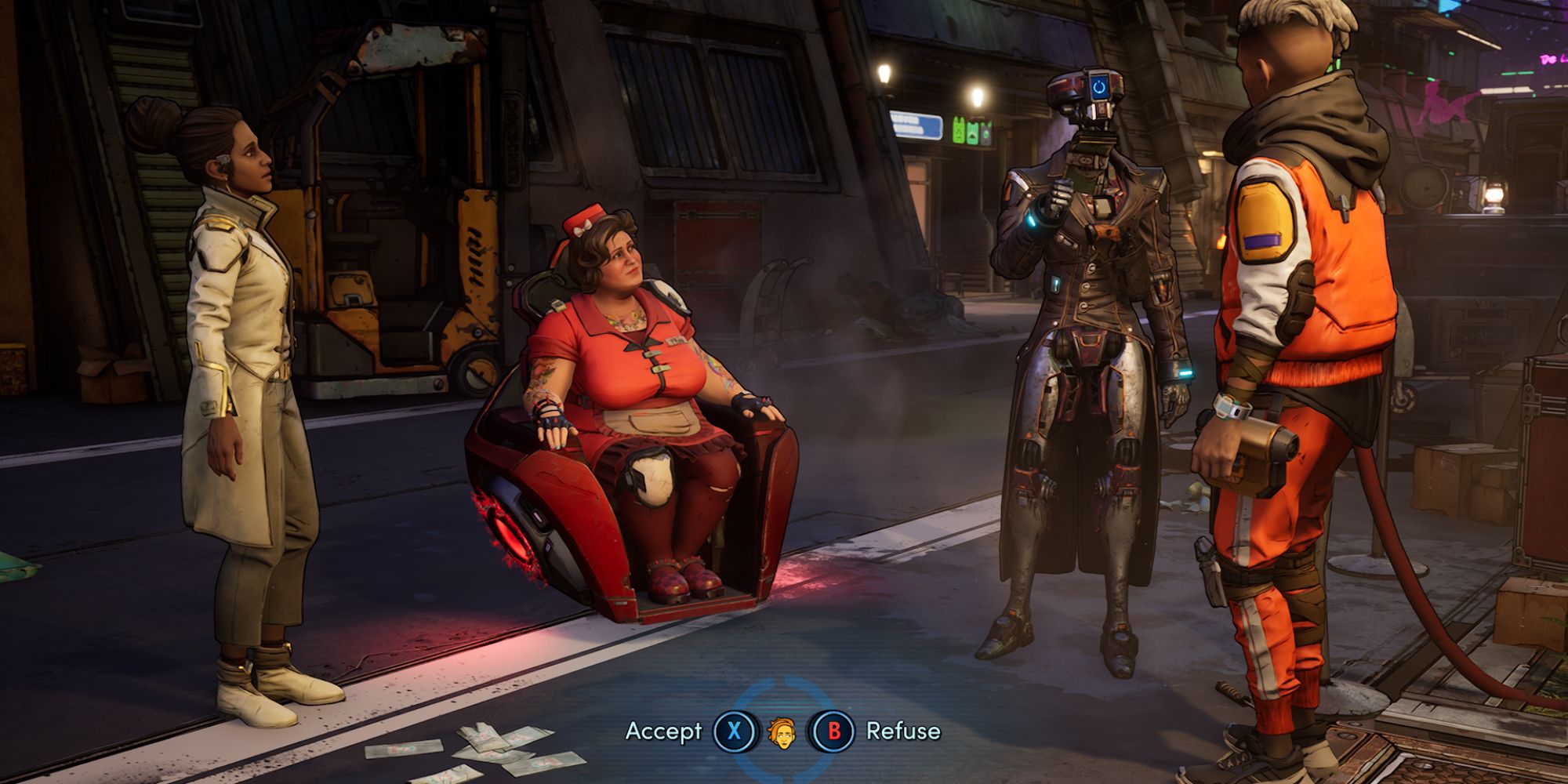New Tales From The Borderlands Screenshot Of Accept Or Refuse Money